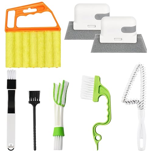 Openfly Venetian Blind Cleaner Duster Tool, Hand-held Window Shutters Duster, Window Blind Cleaning Tool, Groove Gap Cleaning Brush for Blind, Air
