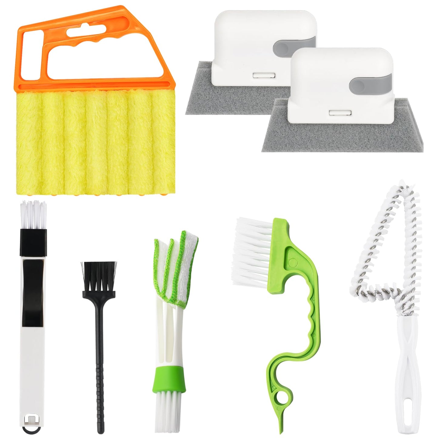 Openfly Venetian Blind Cleaner Duster Tool, Hand-held Window Shutters Duster, Window Blind Cleaning Tool, Groove Gap Cleaning Brush for Blind, Air
