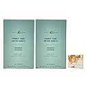 Bath & Body Works Moonlit Goddess Fabric Care Dryer Sheets - 2 Boxes (80 Sheets Total) - with a Peach Gardenia Sample Soap
