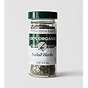 McFadden Farm Organic Salad Herbs, Seasoning Blend, Grown and packed in the U.S.A., 0.92 oz. in glass jar