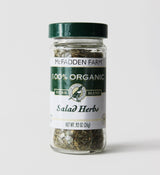 McFadden Farm Organic Salad Herbs, Seasoning Blend, Grown and packed in the U.S.A., 0.92 oz. in glass jar