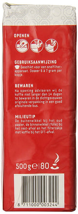 Douwe Egberts Aroma Rood Ground Coffee, 17.64 Ounce, Pack of 2