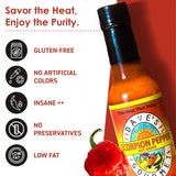 Dave's Gourmet Scorpion Pepper Hot Sauce - Extract-Free Insanely Hot Flavor - Hot Sauce for Burgers, Stews, Tacos, Pizza & More - Spicy Gluten-Free