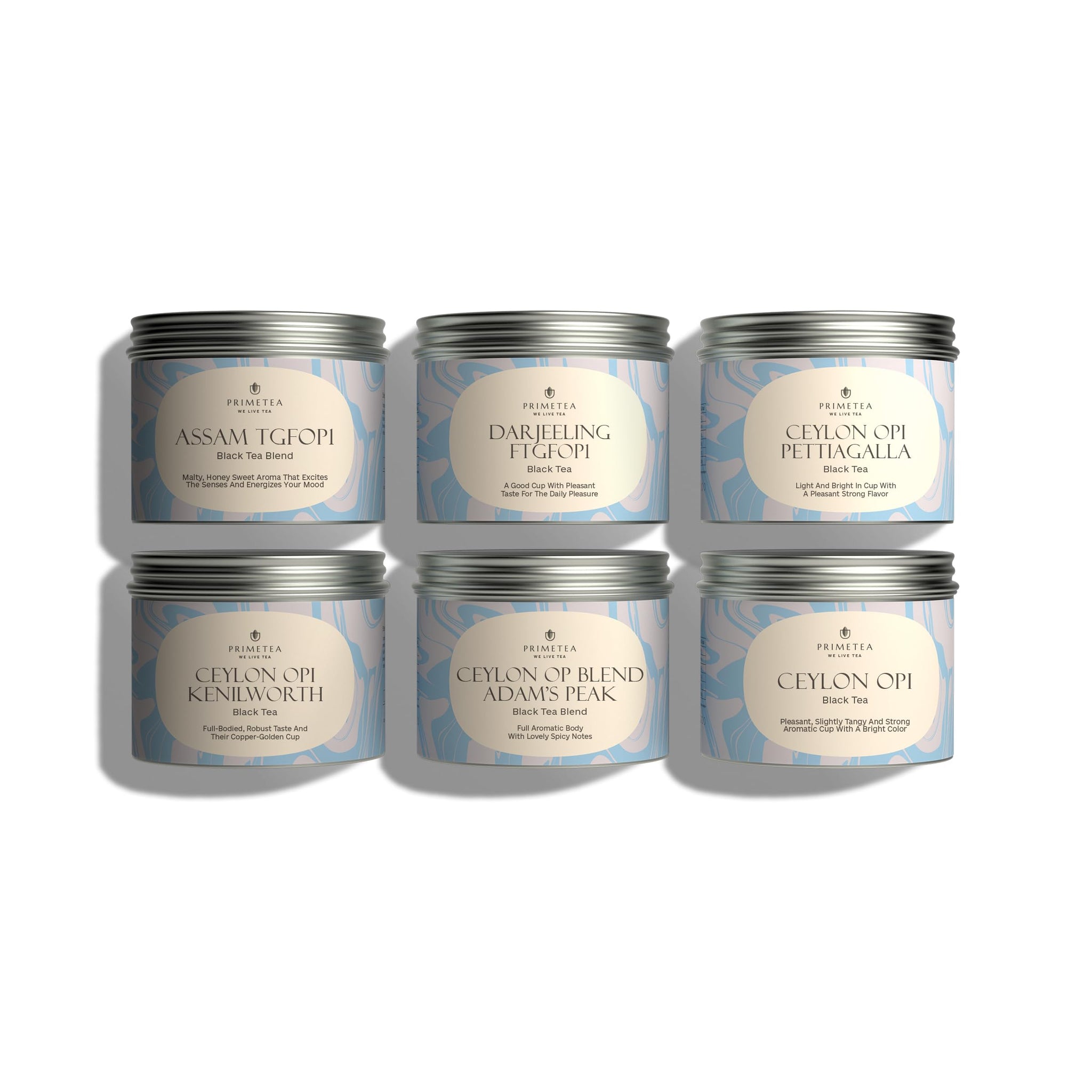 Prime Tea - SAMPLER - CEYLON, ASSAM, DARJEELING Black Loose Leaf Tea - 8oz 100% Organic, Pure Unblended, Single Origin, Hand Picked. Famous Quality