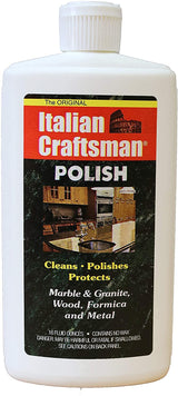 Granite and Marble Polish - Cleans and Protects - Italian Craftsman 16 oz (1 Pack)