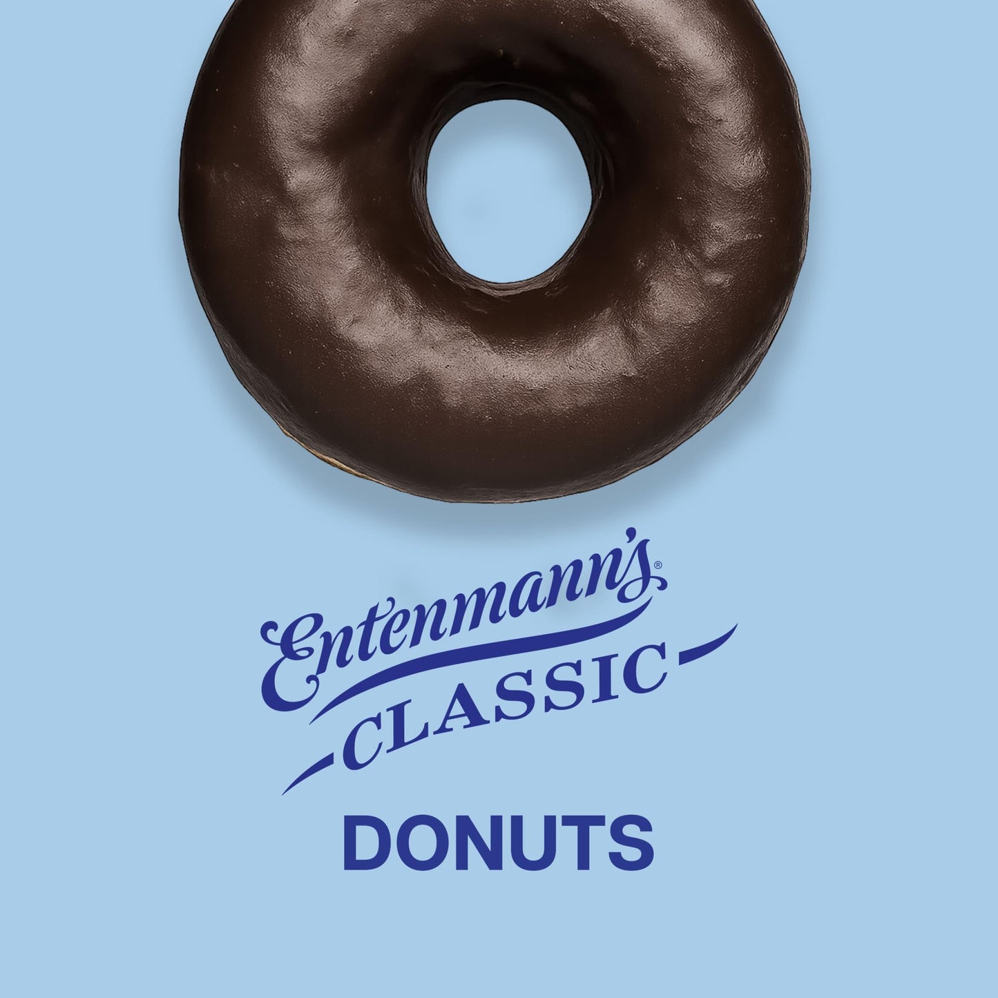 Entenmann's Classic Frosted Devil's Food Donuts, 8 count, (2.0 oz each), Chocolate Donuts, 16 oz Box