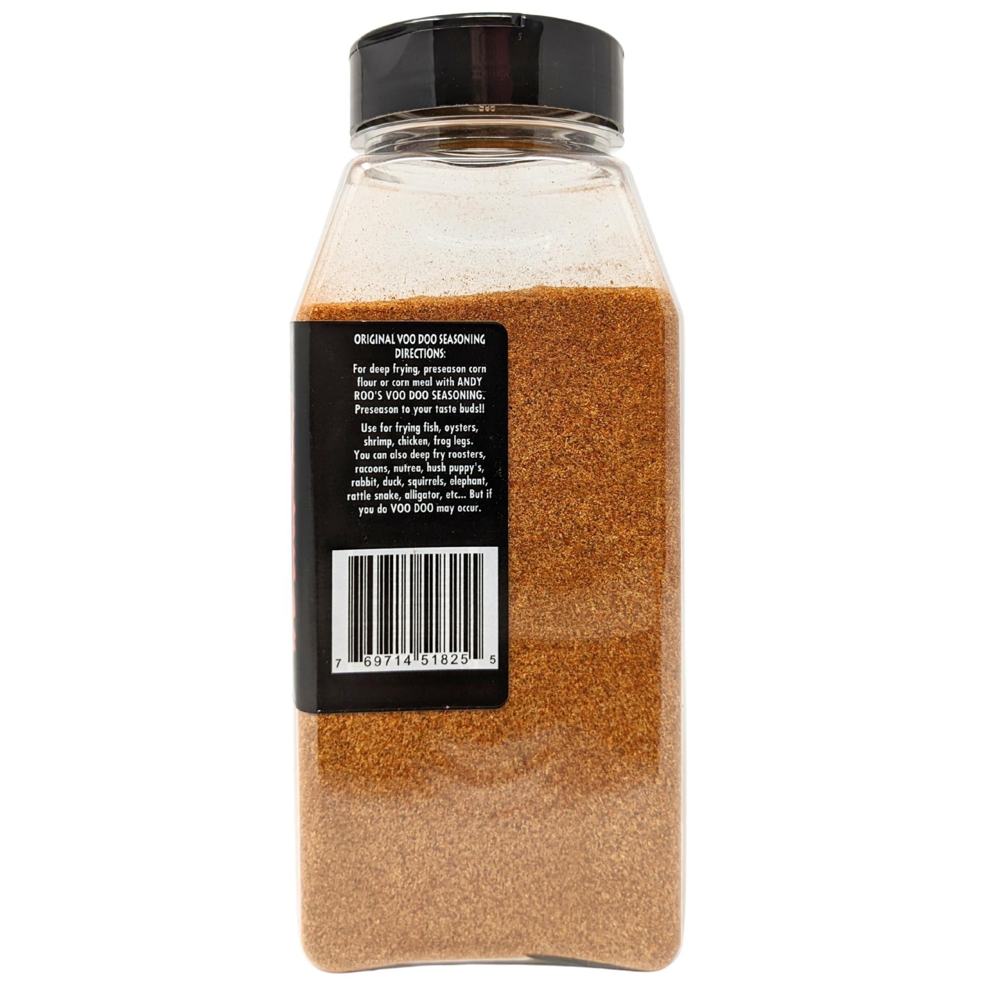Andy Roo's No MSG Voodoo Creole Seasoning, 28 Ounce Shaker