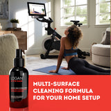 Logan Active Clean Refreshing Yoga Mat & Equipment Surface Cleaner and High-Performance Microfiber Waffle Towel Quad Pack - Alcohol-Free
