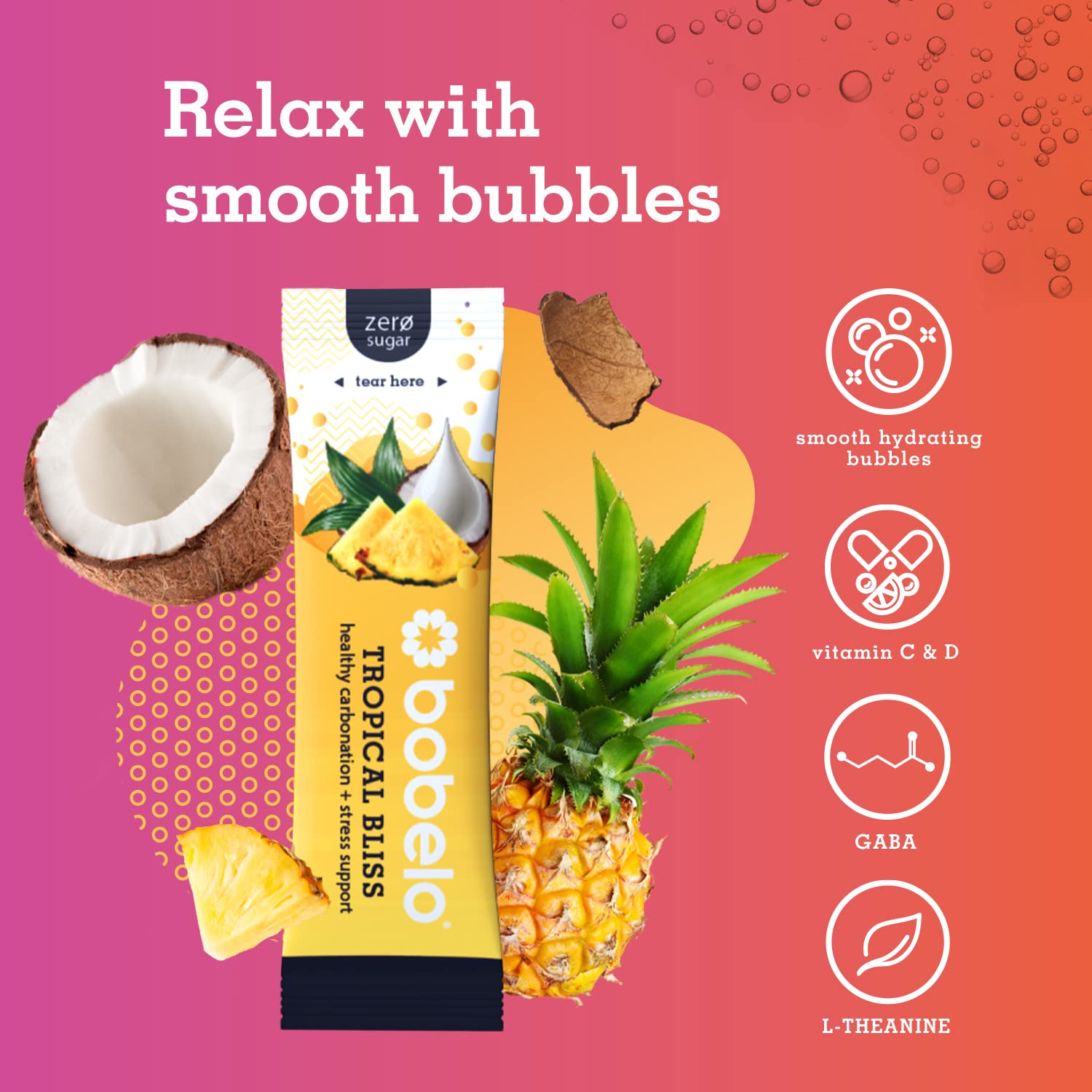 Bobelo Self Carbonating Hydration Packets, Variety, 40 Pack, Sparkling Water & Soda Alternative, Sugar Free Electrolytes Powder Packets, Water