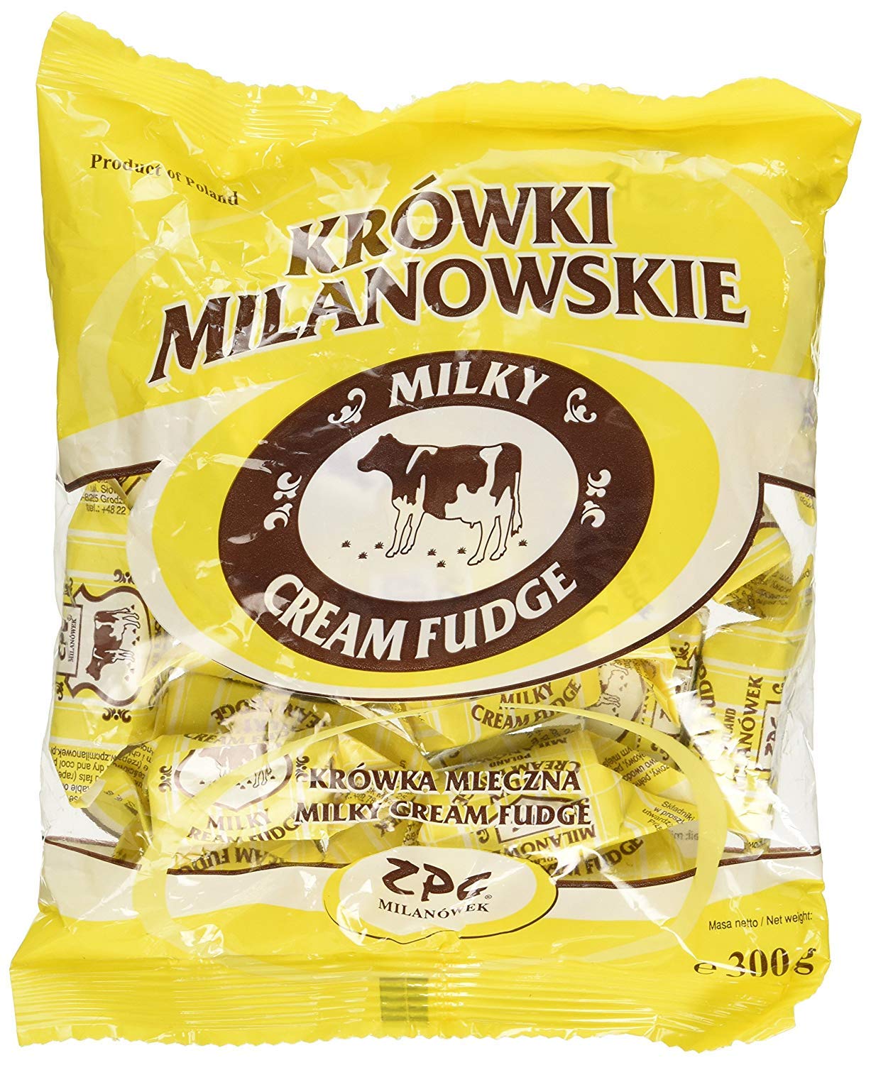Krowki Milanowskie Milky and Cocoa Cream Fudge 2 Pack Soft Candies Chockolate Candy