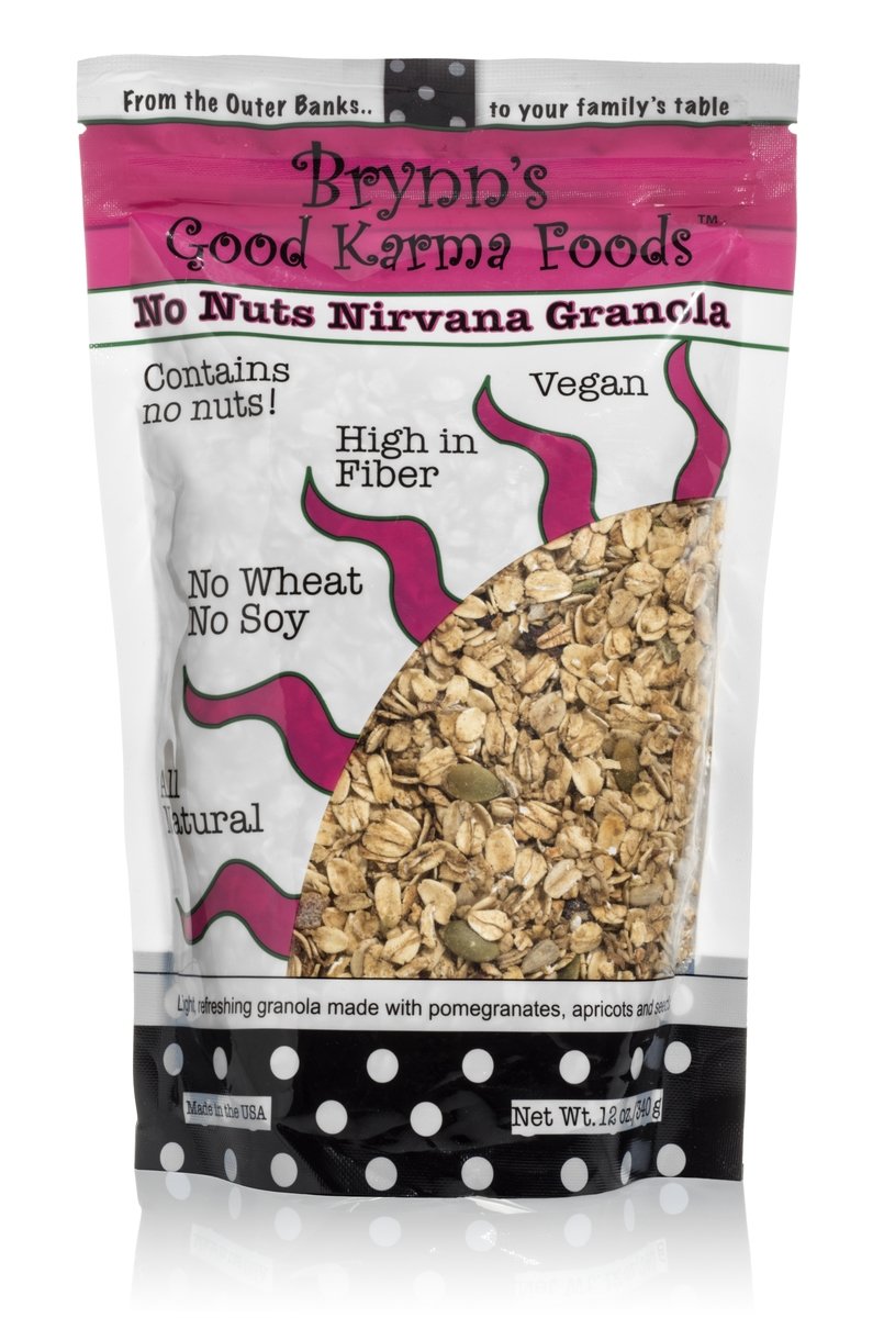 Brynn's Good Karma Foods Granola, Nonuts Nirvana, 12 Ounce (Pack of 6)