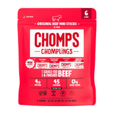 Chomps, Grass Fed Beef Jerky Meat Snack Sticks, Original Beef, 0.5 Ounce, 6 Count