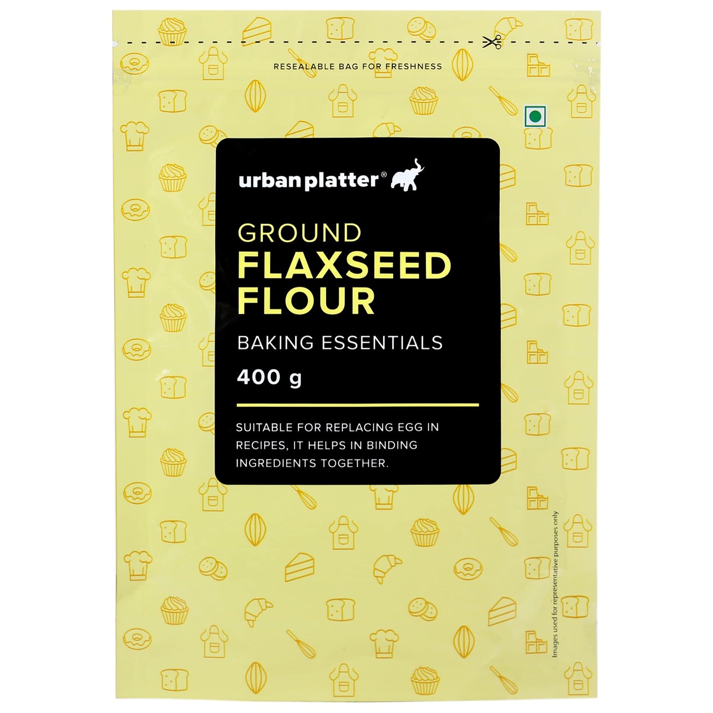 Urban Platter Whole Ground Flax Seed Flour, 400g