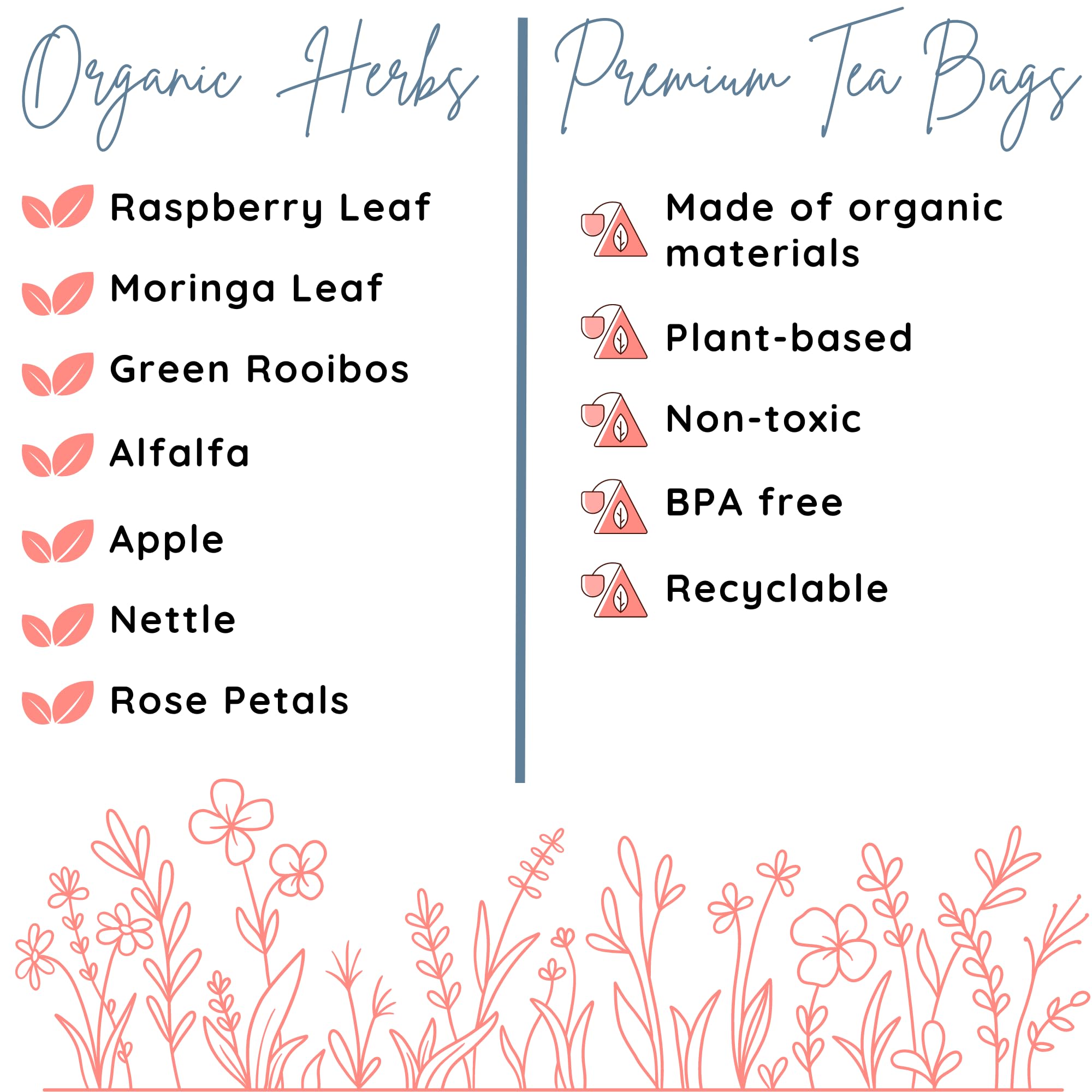 Momstead Restore and Recover Postpartum Support Herbal Tea | Tropical Vanilla Flavor | Nursing Friendly | Postpartum Recovery
