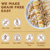 Paleonola Pina Colada Grain Free Granola, 10 Oz Resealable Bag (Pack of 1) - Grainless Paleo Granola Blended with Dried Coconut, Nuts, Seeds