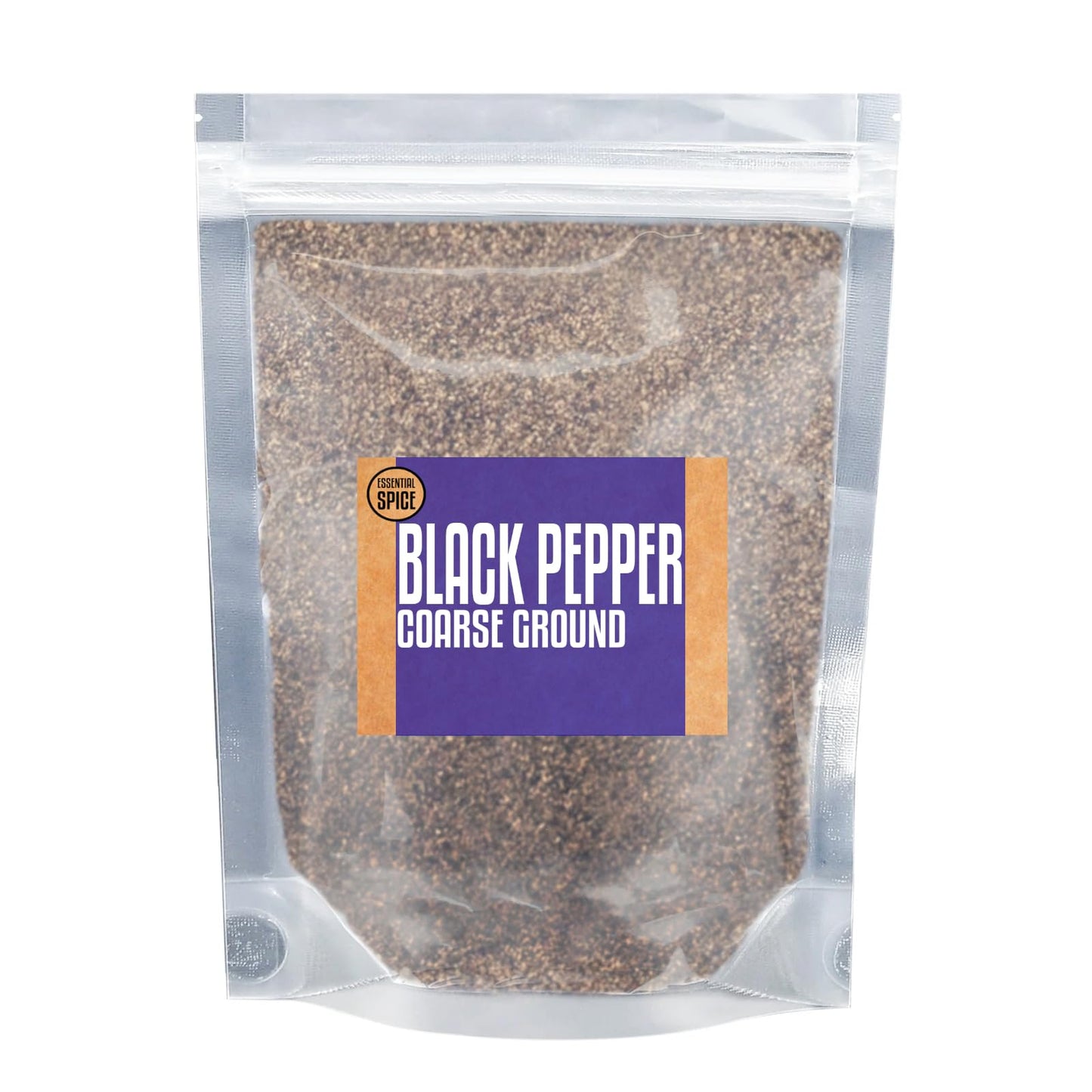 Essential Spice Coarse Ground Black Pepper - Bold, Pungent & Aromatic Flavor - Cracked Black Pepper for Rubs, Roasts, Marinades & Everyday Cooking (77