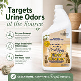 NOYATECH Pet Floor Cleaner for Mopping - Enzyme Urine & Odor Eliminator - Safe for Hardwood, Tile, Laminate & Grout - Dog & Cat Pee Concentrate, 32 oz