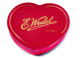 E Wedel Assorted Pralines Heart Tin Gift Box, 263g/9.28oz