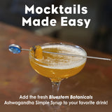 Bluestem Botanicals Organic Ashwagandha Simple Syrup, 8 oz, Cocktail and Mocktail Mixer for Drinks, Non-Alcoholic