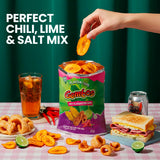 Gembos Spicy Plantain & Pork skins Snack Pack, Chili Lime and Salt Chips, Crunchy Chicharrones and Plantain Mix (4 Oz (Pack of 1))