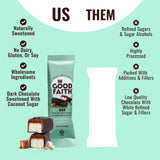 In Good Faith Dark Chocolate Coconut & Salted Caramel Bars, Healthy, Gluten Free, Vegan, Dairy Free Chocolate Bars (12 pack)