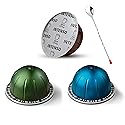 Intense Coffee Pods Bundle - Intenso, Stormio, Odacio: 30 Capsules + GrandeBlend Metal Coffee Stirrer - Includes Large Coffee Spoon
