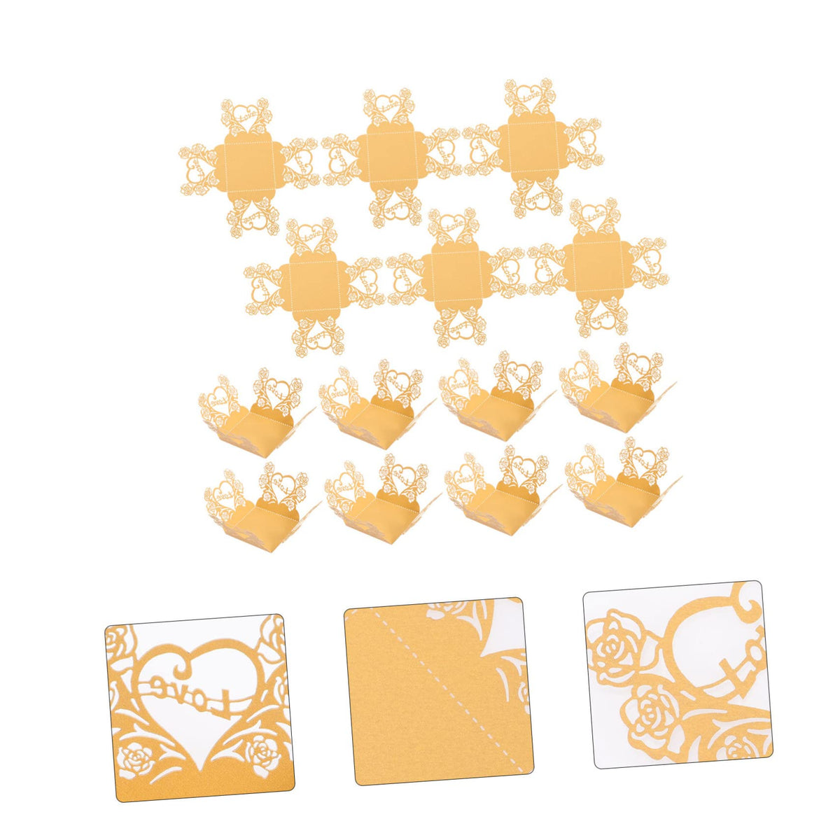 COLLBATH 50pcs Chocolate Wrappers Elegant Design Premium Candy Packaging for Weddings Parties and Special Occasions Decorative Foil Wrapping
