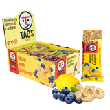 Taos Bakes - Blueberry Lemon + Cashew Coconut - Breakfast Bar - Gluten Free, Non-GMO, Healthy Granola Bars - Filled with Cashews, Wild Blueberries