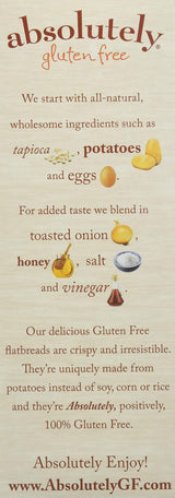 Absolutely Gluten Free Toasted Onion Flatbread, 5.29-Ounce