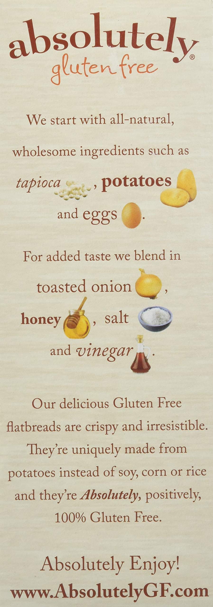 Absolutely Gluten Free Toasted Onion Flatbread, 5.29-Ounce