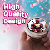30 x Edible Cupcake Toppers - Red and Black Masked Themed Collection of Edible Cake Decorations | Uncut Edible on Wafer Sheet