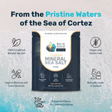 Baja Gold Signature Mineral Sea Salt - Recommended by Gary Brecka - Authentic Fine Grind Salt for Cooking & Baking | Natural Baja Salt for Culinary