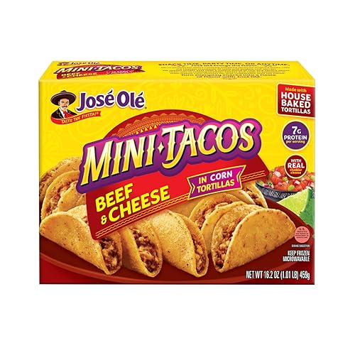 Jose Ole Mini Tacos Beef & Cheese, 16.2 Oz