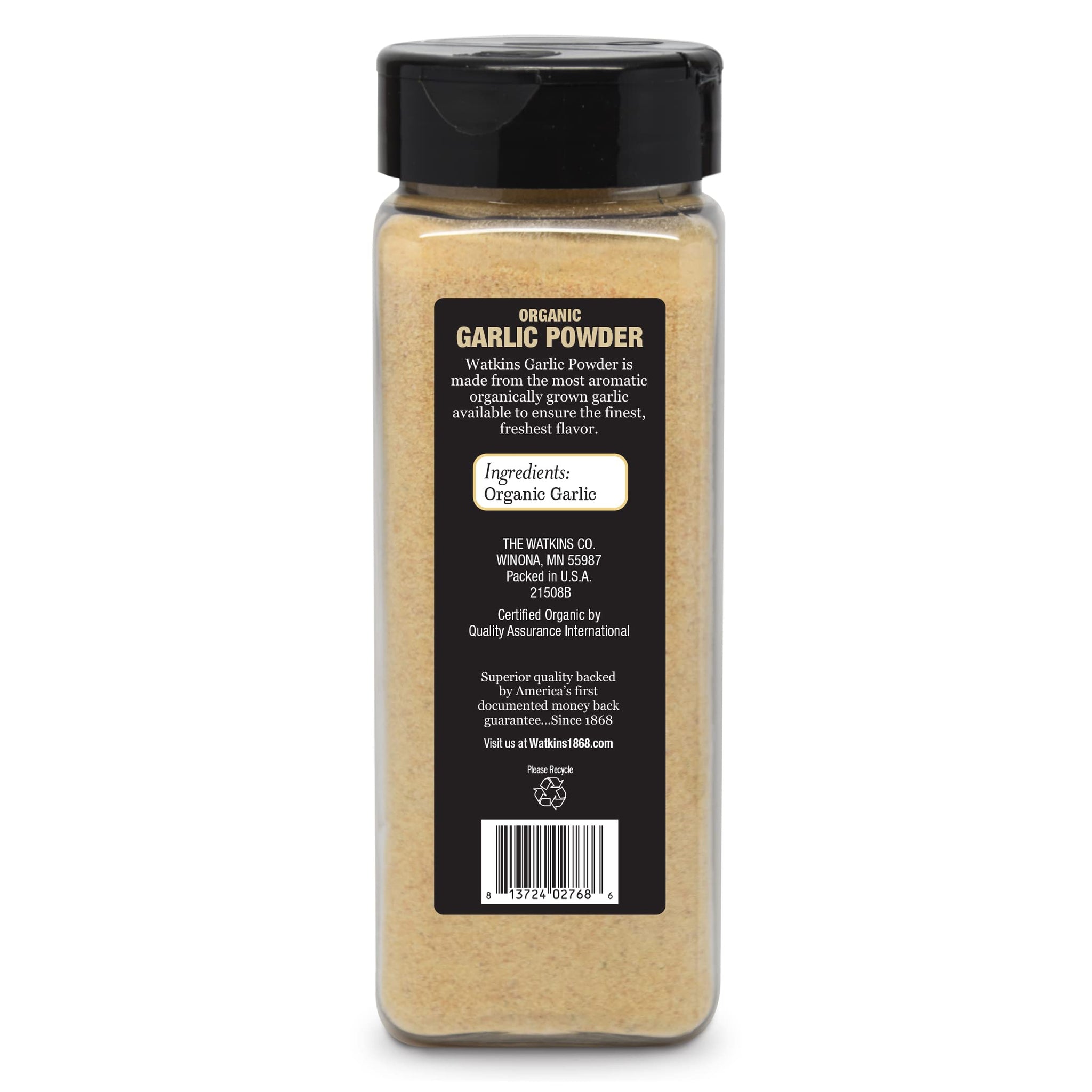 Watkins Organic Garlic Powder, 9.1 oz., 1-Pack