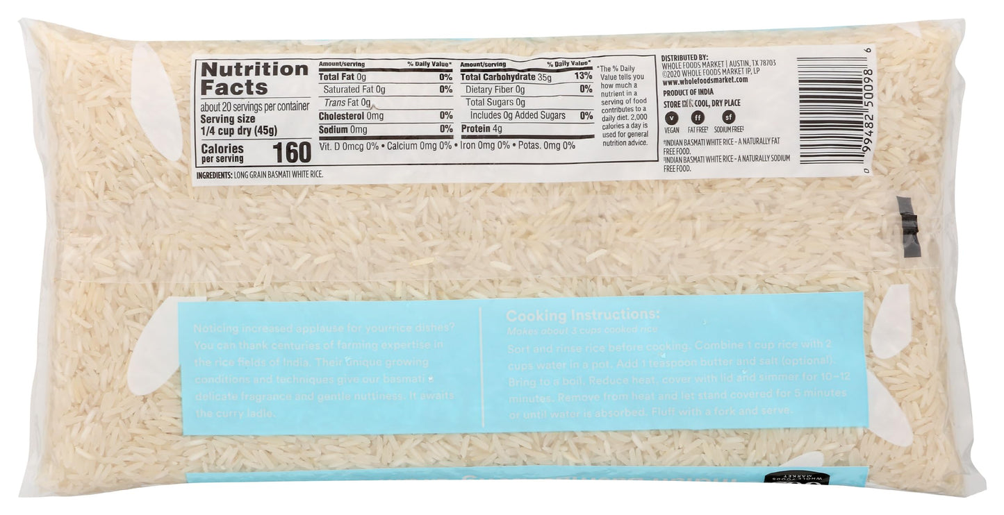 365 by Whole Foods Market, Indian Basmati White Rice, 32 Ounce