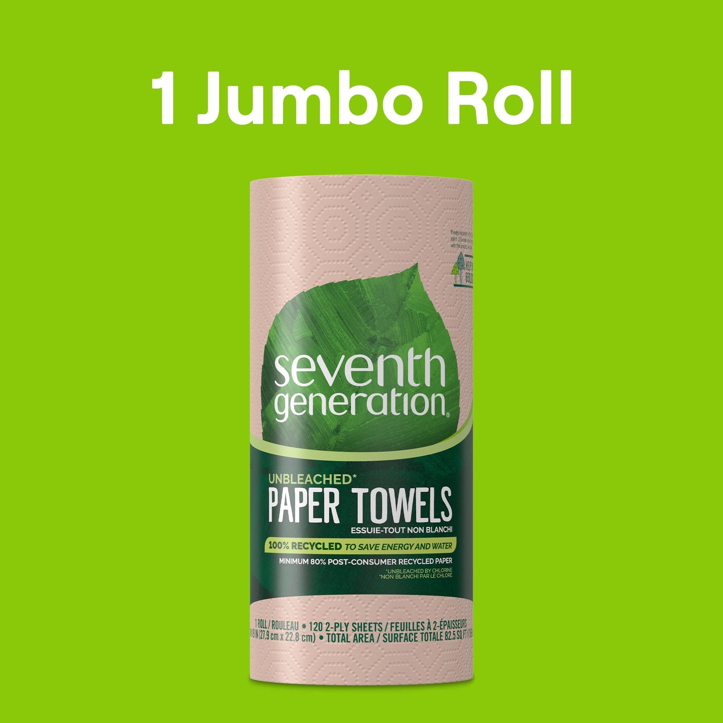 Seventh Generation Nat Paper Towels, 120 Cnt, 120-Count