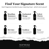 Mavwicks Fragrances All Purpose Cleaner Spray (Velvet Cherry) 16 Oz - Multipurpose Surface Cleaning Spray for Kitchen, Bathroom, Floors and Counters