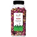 Byait Freeze Dried Rose Buds 5 Oz, Approx. 320 Whole Buds, Natural Edible Culinary Grade, Caffeine-Free Herbal Rose Flower Tea, Great for Beverages