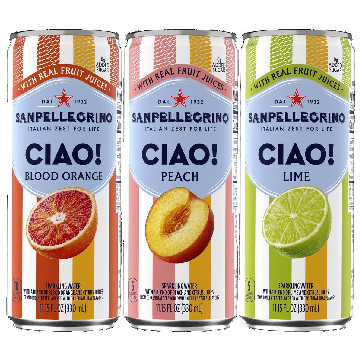 Sanpellegrino Ciao!, Variety Pack, 11.15 fl oz,