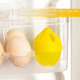 WeelenkEco Refrigerator Deodorizer - More Effective Than Baking Soda, Effectively removes stubborn refrigerator odors, Natural Gel (4 Pcs/Lemon