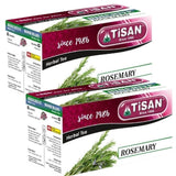 Tisan Rosemary Tea - 40 Individually Wrapped Tea Bags | Pure Aromatic Rosemary Leaves | Naturally Caffeine Free Herbal Infusion | Fresh Woodsy Scent