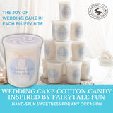 CHOCOLATE STORYBOOK Gourmet Flavored Cotton Candy - Unique Idea for Holidays, Birthdays, Gag Gifts, Party Favors (Wedding Cake, 1.75 oz, 2-Pack)