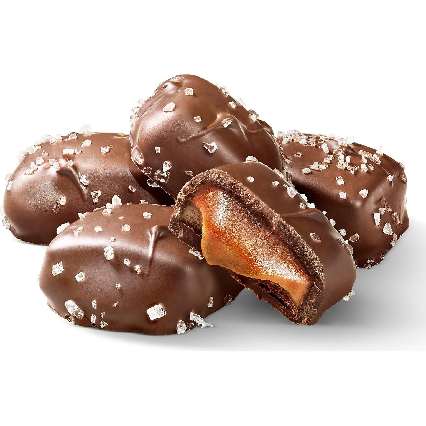 Sanders Milk Chocolate Sea Salt Caramels - 18 oz Tub