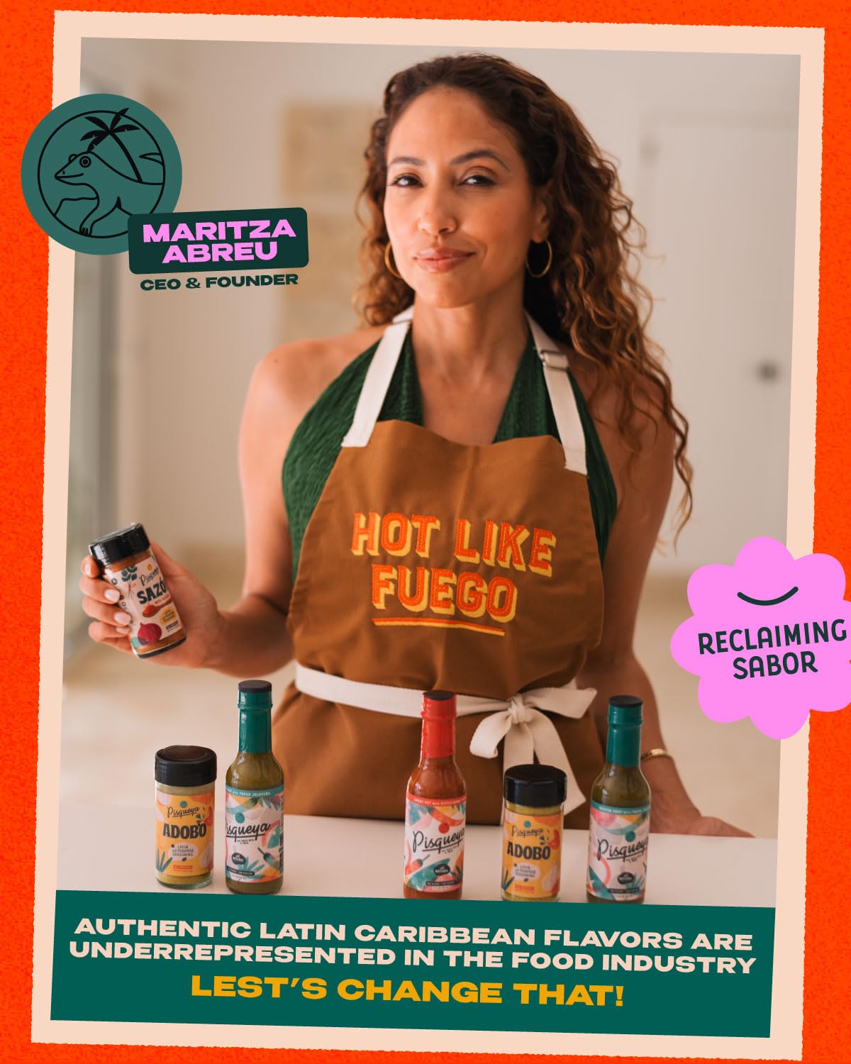Pisqueya Hot Like Fuego Hot Sauce Gift Set, 3 Caribbean Sauces