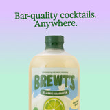 Brewt’s Classic Margarita Mix - Handcrafted Cocktail & Mocktail Mixer with Real Lime Juice, No Additives or Preservatives, Real Ingredients, - Classic