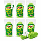 Libman 1131 Gentle Touch Dish Wand Refills, Non-Scratch Cellulose Sponge Heads with Scraper, Fits Libman #1130 Foaming Dish Wand, Made in USA, 12