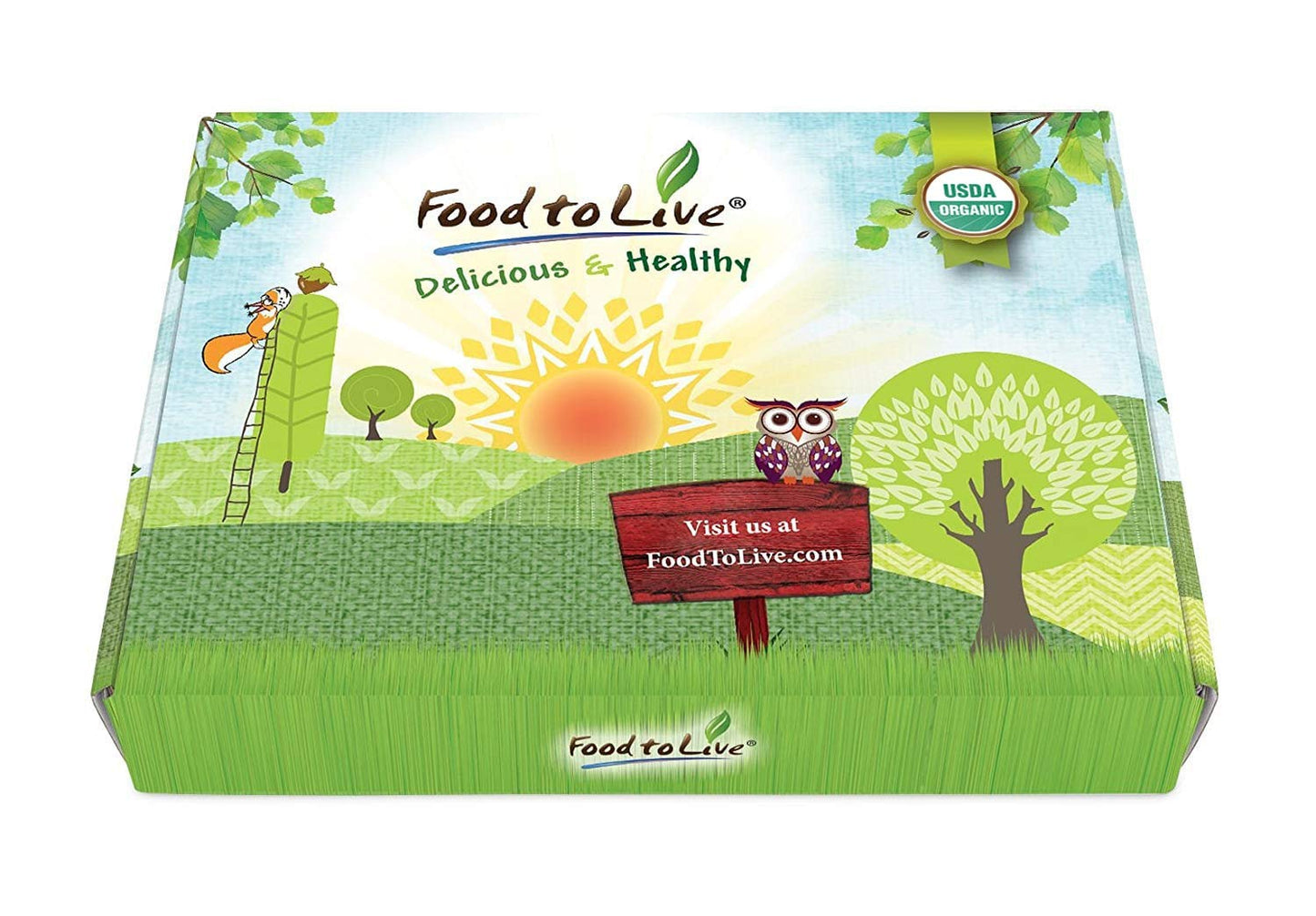 Food to Live Organic Essential Powders Gift Box - Unique Set with Organic Turmeric, Ginger, Garlic, Elderberry, and Broccoli Powders. Great Immunity