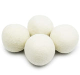 EcoJeannie (WB0004-4 Pack) Wool Dryer Balls - New and Improved XL Eco-Friendly Natural Unscented Fabric Softener Static Guard - 100% Natural New