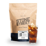 Stone Street Cold Brew Coffee, Strong & Smooth Blend, Low Acid, 100% Arabica, Gourmet Coffee, Whole Bean, Dark Roast, Colombian Single Origin, 1 LB