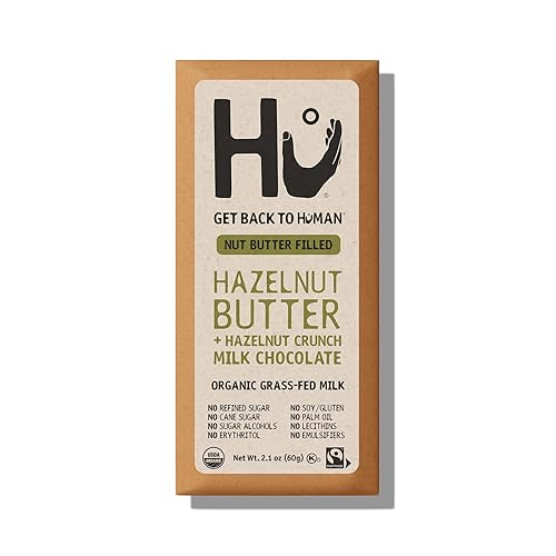 Hu Kitchen Organic Hazelnut Butter Crunch Milk Chocolate Bar, 2.1 OZ